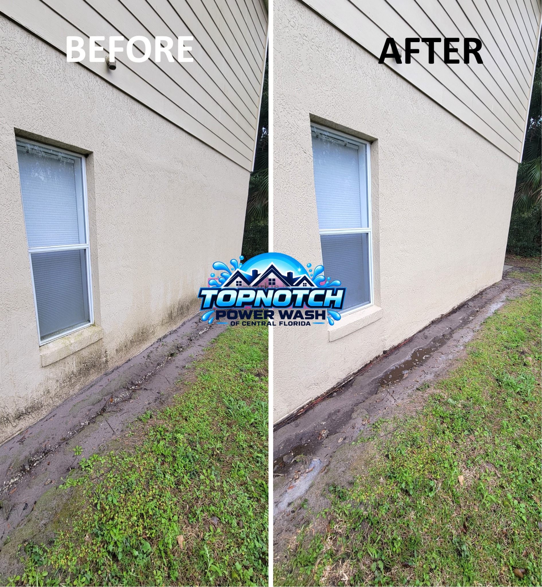 House washing in Winter Park by TopNotch Power Wash