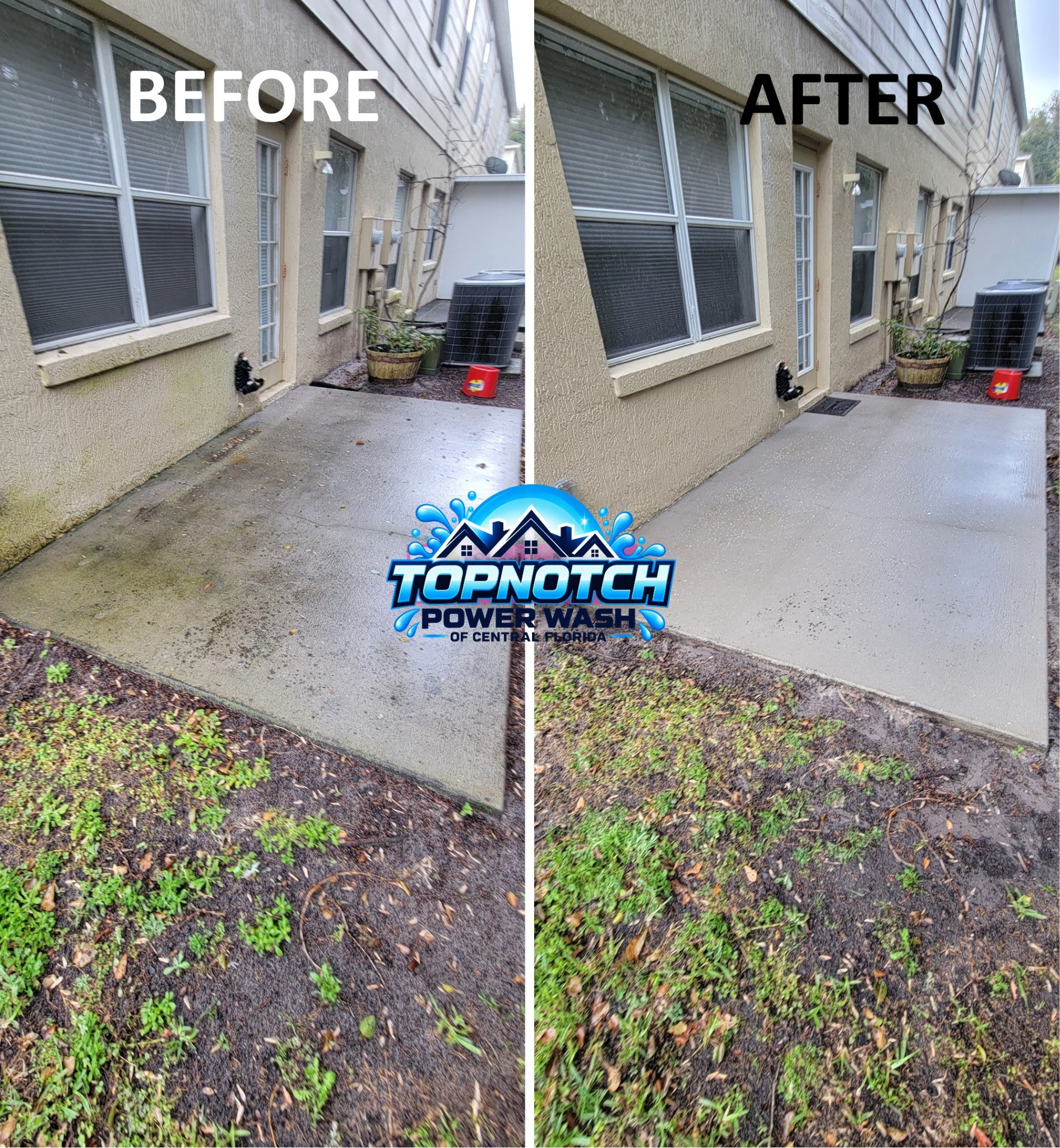 Pressure washing in Winter Park by TopNotch Power Wash